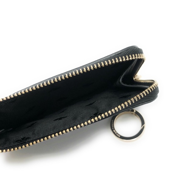 Kate Spade Staci Medium L-Zip Card Holder with Key Ring in Black - Picture 4 of 6